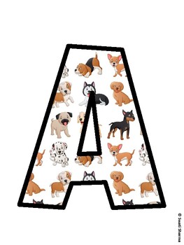 Dog Bulletin Board Decor Kit, Dog Bulletin Board Letters