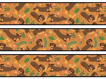 Dog Bulletin Board Decor Kit, Dog Letters