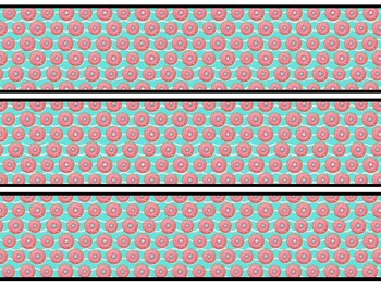Donut Bulletin Board Decor Kit, Donut Letters