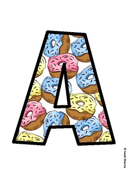 Donut Bulletin Board Décor Kit, Donut Bulletin Board Letters