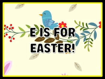 E IS FOR EASTER! Easter Door Décor, Easter Bulletin Board Décor Kit
