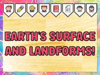 EARTH'S SURFACE AND LANDFORMS! Grade 2 Science Bulletin Board Decor Kit