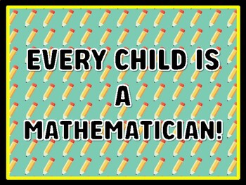 EVERY CHILD IS A MATHEMATICIAN! Math Door Décor, Math Bulletin Board Décor