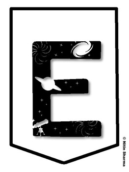 EXPLORE! FIND JOY IN THE JOURNEY! Galaxy Bulletin Board Letters, Galaxy Banne