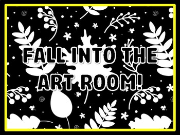 FALL INTO THE ART ROOM! Leaves Door Décor, Leaves Bulletin Board Décor Kit