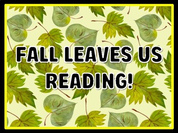 FALL LEAVES US READING! Leaves Door Décor, Leaves Bulletin Board Décor Kit