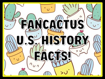 FANCACTUS U.S. HISTORY FACTS! Succulents Door Décor