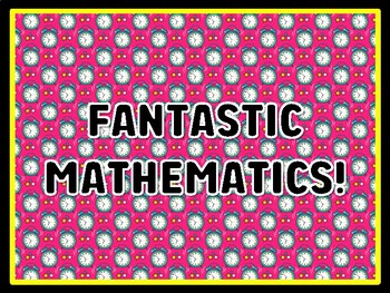 FANTASTIC MATHEMATICS! Math Door Décor, Math Bulletin Board Décor