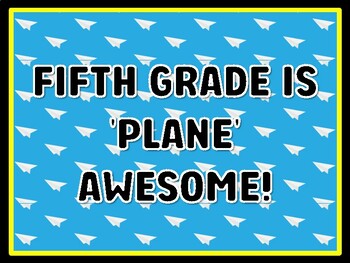 FIFTH GRADE IS 'PLANE' AWESOME! Air Transportation Door Décor
