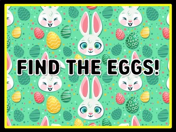 FIND THE EGGS! Easter Door Décor, Easter Bulletin Board Décor Kit