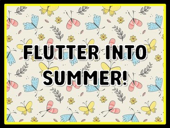 FLUTTER INTO SUMMER! Butterfly Door Décor, Butterfly Bulletin Board Décor