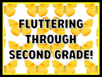 FLUTTERING THROUGH SECOND GRADE! Butterfly Door Décor
