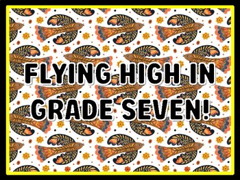 FLYING HIGH IN GRADE SEVEN! Birds Door Décor, Birds Bulletin Board Décor