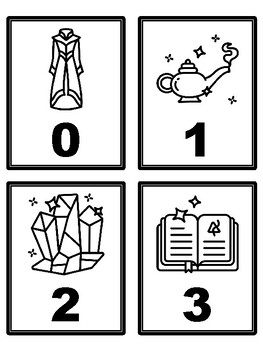Fairy Tales 0-500 Number Flash Cards, Fairy Tales Number Cards,