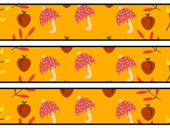 Fall Bulletin Board Decor Kit, Fall Letters