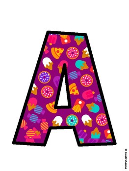 Fast Food Bulletin Board Décor Kit, Fast Food Bulletin Board Letters