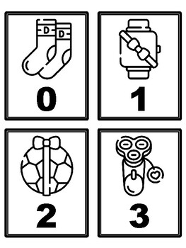Fathers Day 0-500 Number Flash Cards, Fathers Day Number Cards,