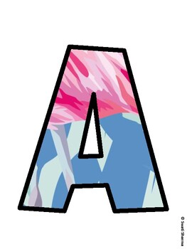 Flamingo Bulletin Board Décor Kit, Flamingo Bulletin Board Letters
