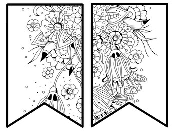 Floral Bulletin Board Decor Kit, Floral Letters, Floral Borders, Floral Banner