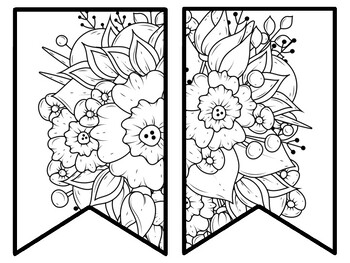 Floral Bulletin Board Decor Kit, Floral Letters, Floral Borders, Floral Banner