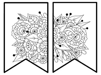 Floral Bulletin Board Decor Kit, Floral Letters, Floral Borders, Floral Banner
