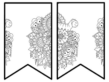 Floral Bulletin Board Decor Kit, Floral Letters, Floral Borders, Floral Banner