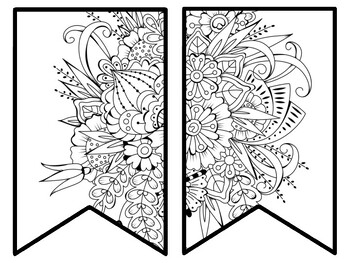 Floral Bulletin Board Decor Kit, Floral Letters, Floral Borders, Floral Banner