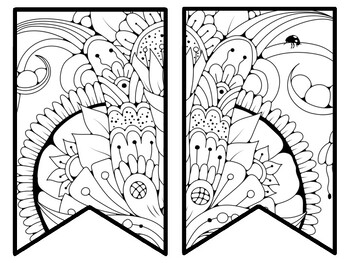 Floral Bulletin Board Decor Kit, Floral Letters, Floral Borders, Floral Banner