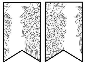 Floral Bulletin Board Decor Kit, Floral Letters, Floral Borders, Floral Banner