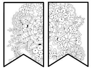 Floral Bulletin Board Decor Kit, Floral Letters, Floral Borders, Floral Banner