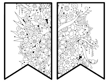 Floral Bulletin Board Decor Kit, Floral Letters, Floral Borders, Floral Banner