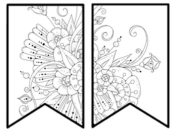 Floral Bulletin Board Decor Kit, Floral Letters, Floral Borders, Floral Banner