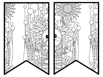 Floral Bulletin Board Decor Kit, Floral Letters, Floral Borders, Floral Banner