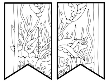 Floral Bulletin Board Decor Kit, Floral Letters, Floral Borders, Floral Banner