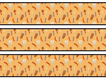 Food Bulletin Board Decor Kit, Food Letters
