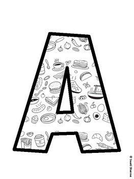 Food Bulletin Board Décor Kit, Food Bulletin Board Letters