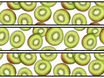 Fruits, Kiwi Bulletin Board Decor Kit, Fruits, Kiwi Letters