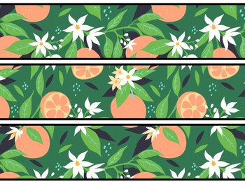 Fruits, Oranges Bulletin Board Decor Kit, Fruits, Oranges Letters