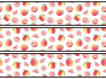 Fruits, Oranges Bulletin Board Decor Kit, Fruits, Oranges Letters