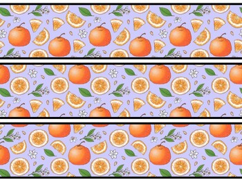 Fruits, Oranges Bulletin Board Decor Kit, Fruits, Oranges Letters