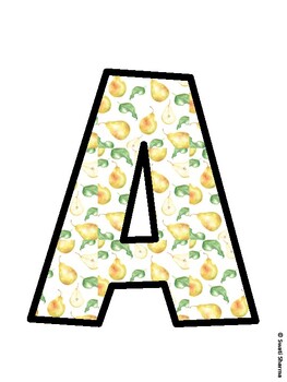 Fruits, Pear Bulletin Board Décor Kit