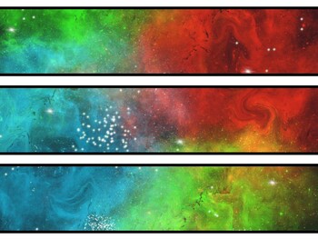 Galaxy Bulletin Board Decor Kit, Galaxy Letters, Galaxy Borders