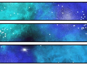 Galaxy Bulletin Board Decor Kit, Galaxy Letters, Galaxy Borders