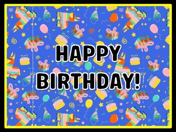 HAPPY BIRTHDAY! Birthday Door Décor, Birthday Bulletin Board Décor
