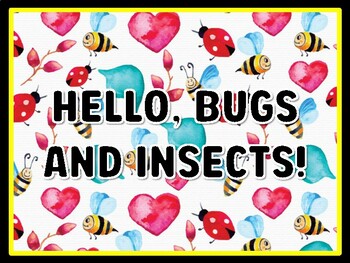 HELLO, BUGS AND INSECTS! Bugs Door Décor, Bugs Bulletin Board Décor Kit, #20,