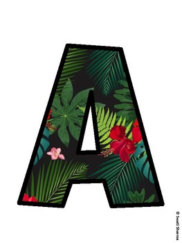 Hibiscus, Tropical Flowers Bulletin Board Décor Kit, Hibiscus, Tropical Flowe
