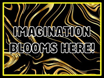 IMAGINATION BLOOMS HERE! Art Door Décor, Art Bulletin Board Décor