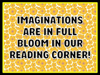 IMAGINATIONS ARE IN FULL BLOOM IN OUR READING CORNER! Spring Door Décor, Spri