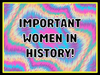 IMPORTANT WOMEN IN HISTORY! Women's History Month Door Décor