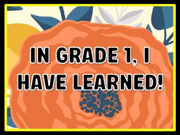IN GRADE 1, I HAVE LEARNED! Spring Door Décor, Spring Bulletin Board Décor Kit